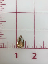 Rhinestones - 10x18mm Czech "Bright-Cut" Light Colorado Topaz Pear-Shape Sew-On